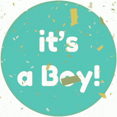 Animated GIF showing the message "It`s a Boy!" and highlighting the collaborative and personalized nature of PerkSweet`s group ecards.